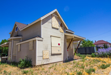 Boarded Up Home Lost In Foreclosure