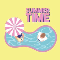 Canvas Print - summer time vacation