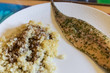Smoked Mackerel with Quinoa and Balsamic Vinegar Close-up