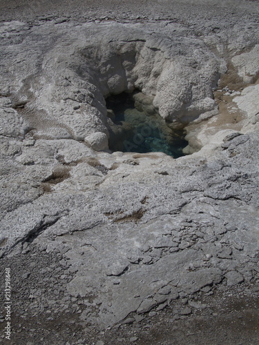 Fotografie, Obraz The magnificent uniquely colorful geology found in Yellowstone National Park dur