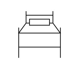 Wall Mural - bed icon