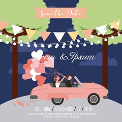 Poster - wedding save the date card