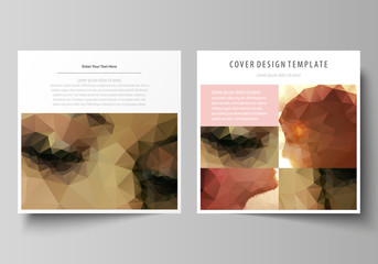 Wall Mural - business templates for square design brochure, magazine, flyer, booklet. leaflet cover, abstract vec
