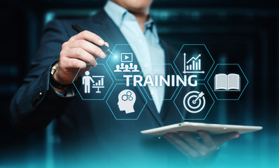 training webinar e-learning skills business internet technology concept