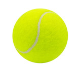 Fototapeta Sport - tennis ball isolated on white background with clipping path