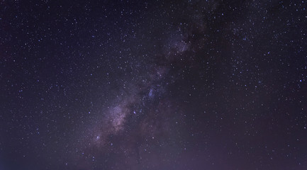 The milky way light is a colorful landscape by night. Sky is filled with stars beautiful. Background area with the Galaxy suitable for tourism.