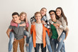 © Africa Studio - Group of cute teenagers on white background