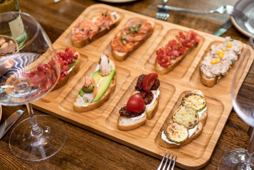 Wall Mural - Delicate snacks on the table