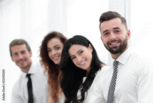 Fotografía closeup.successful business team