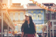 © chokniti - travelers women backpacker walking in China town, Singapore