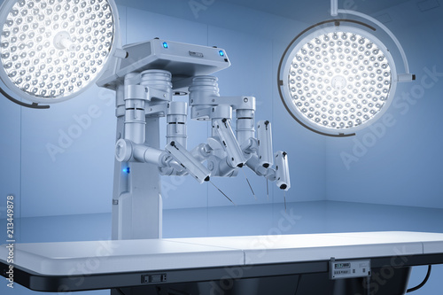 Cuadros en Lienzo surgery room with robotic surgery