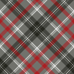 Wall Mural - Gray check plaid pixel seamless pattern