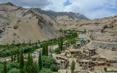 Wall Mural - Tibetan mountain village in Leh, India