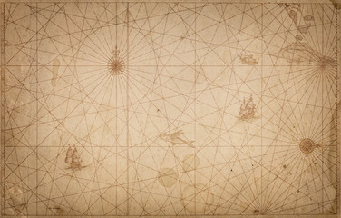 ancient vintage map background. retro style. science, education, travel, vintage background. history