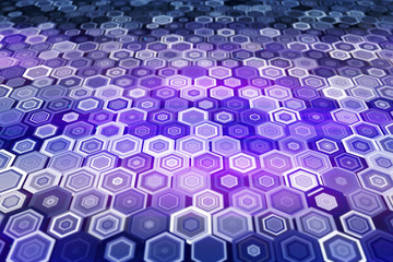 Wall Mural - abstract hexagon pattern background