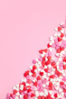 pink background and many sugar red,pink hearts