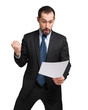 © Minerva Studio - Happy businessman holding a document