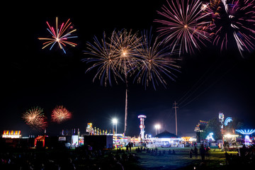 Coon Rapids, MN USA July 4, 2018 4th of July Fireworks