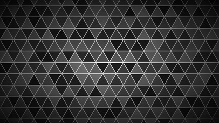 Wall Mural - Abstract light background of small triangles in gray colors.