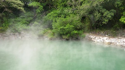 Wall Mural - Thermal valley hot spring in Beitou, Taiwan Taipei