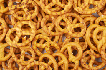 Poster - Surface coated with salted pretzel