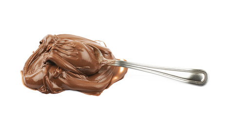 Poster - Spread chocolate cream butter isolated