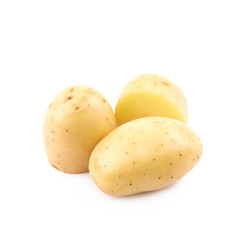 Wall Mural - Raw potato composition isolated