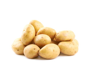 Wall Mural - Raw potato composition isolated