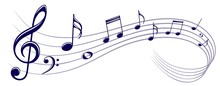 Symbol With Music Notes.