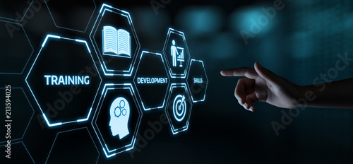 Fotomural Training Webinar E-learning Skills Business Internet Technology Concept