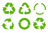 Fototapeta  - Vector recycle signs