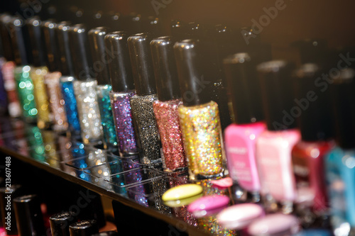 Valokuva Different nail polishes