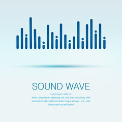 Wall Mural - sound wave