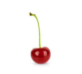 Wall Mural - Sweet cherry on a white background