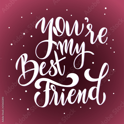 Happy Friendship Day Vector Typographic Design Inspirational