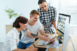 © puhhha - Web Design. Team Of Designers Working On Computer In Office