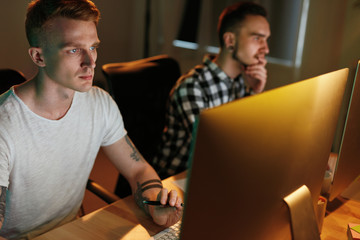 Leinwandbilder - Information Technology. Programmers Coding For Website