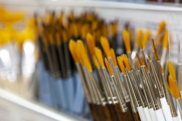 Brushes for painting with watercolor, oil, gouache, acrylic.