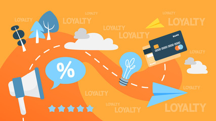 Customer loyalty concept illustration