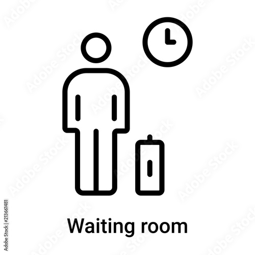 Waiting Room Icon Vector Sign And Symbol Isolated On White Background Waiting Room Logo Concept Buy This Stock Vector And Explore Similar Vectors At Adobe Stock Adobe Stock