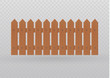 Wooden fence illustration isolated on white background.set icons fence made from vector illustration