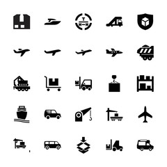 Sticker - Collection of 25 cargo filled icons