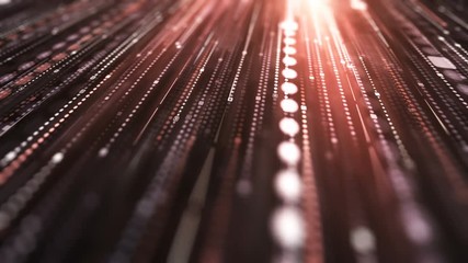 Poster - Computer generated digital light streaks. Abstract 3d rendering motion background. 4K, Ultra HD resolution.