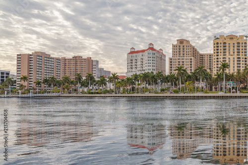 Fotografia, Obraz Waterfront reflections of West Palm Beach.