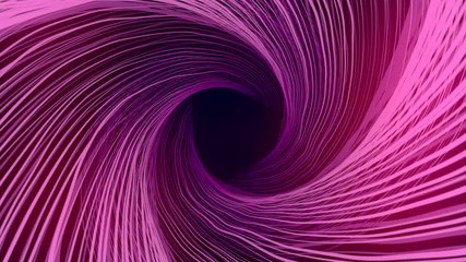 Poster - Abstract particles spiral tunnel. Digital animation. 3d rendering. 4K, Ultra HD resolution.