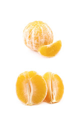 Poster - Peeled orange isolated