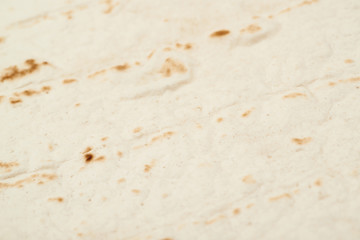 Poster - Close-up fragment of a flour tortilla