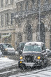 UK, England, London, The West End, Piccadilly during snowstorm