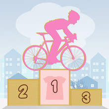 Podium For Ciclism Pink Shirt