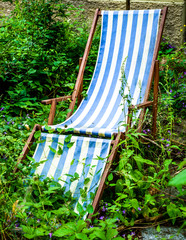 Canvas Print - old sunlounger